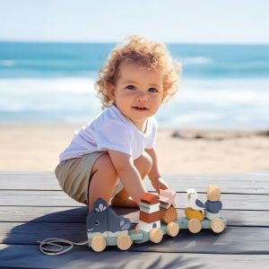 אוניית השחלה מעץ