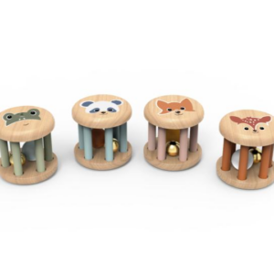 רעשן מעץ חיות