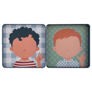 קופסת משחק מגנטי - פרצופים מצחיקים בנים