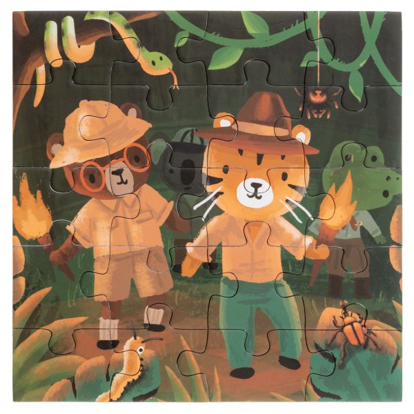 ⁦ארבעה פאזלים בספר - הרפתקה בג'ונגל⁩ – תמונה ⁦5⁩