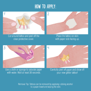 קעקועים זמניים- קשת בענן