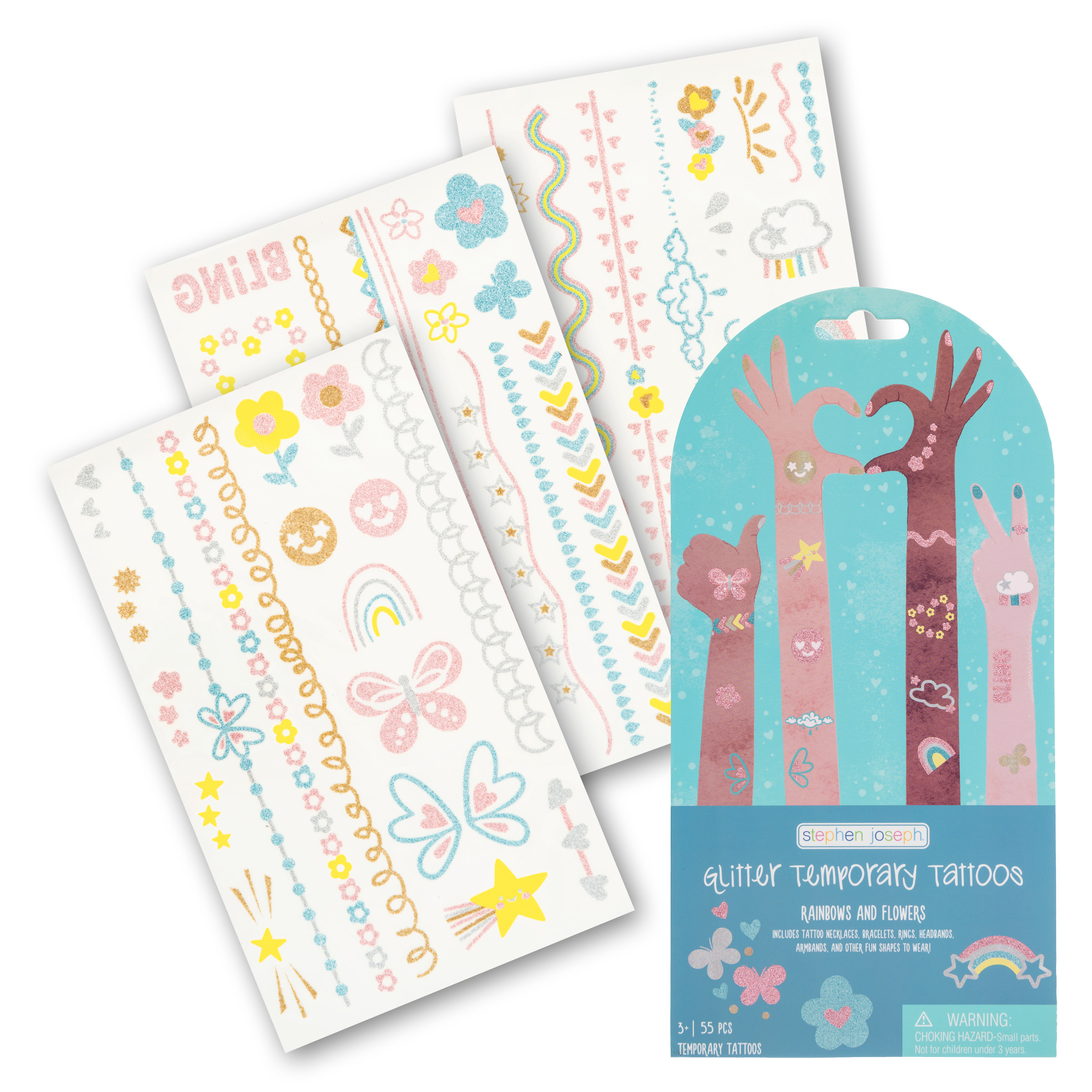 קעקועים זמניים- קשת בענן