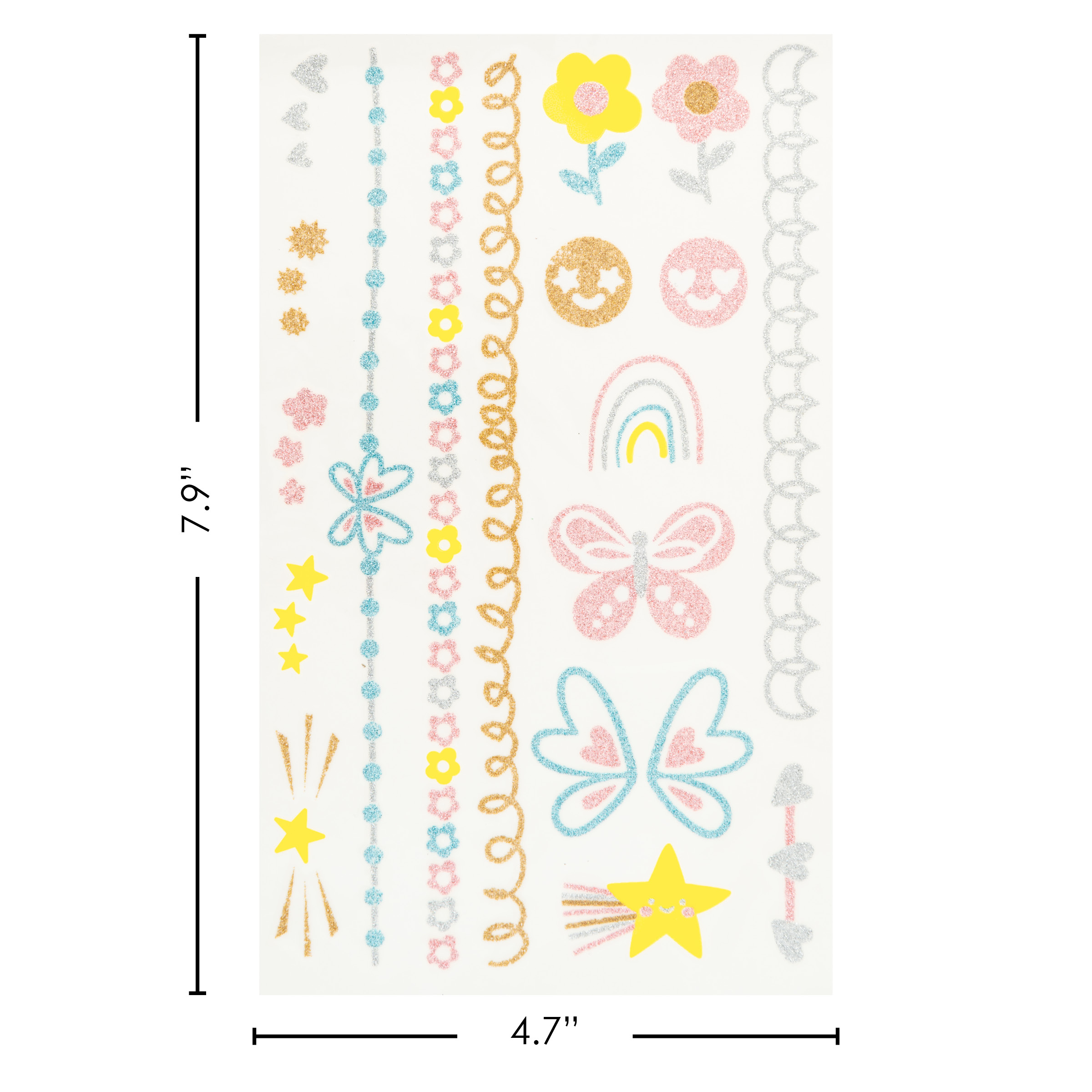 קעקועים זמניים- קשת בענן – תמונה 7